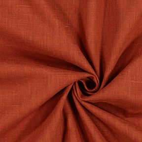 Linen fabric Ramie mix medium – terracotta, 