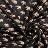 Elephants blouse fabric – black,  thumbnail number 3