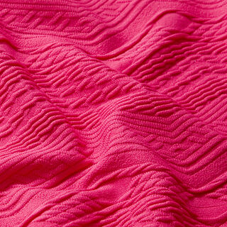 Zigzag Jacquard Jersey – intense pink, 