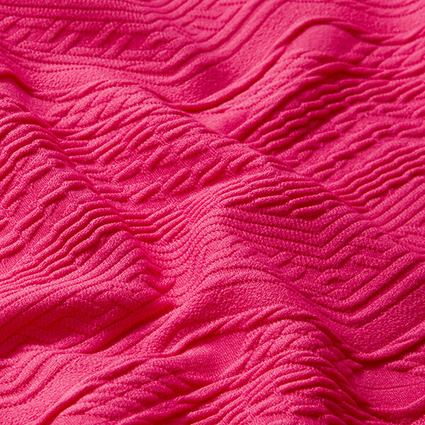 Zigzag Jacquard Jersey – intense pink,  image number 2