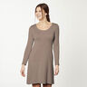 Plain ribbed jersey – medium brown,  thumbnail number 10