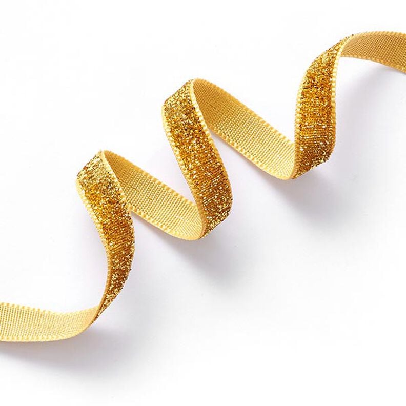 Velvet ribbon Metallic [10 mm] – metallic gold,  image number 1