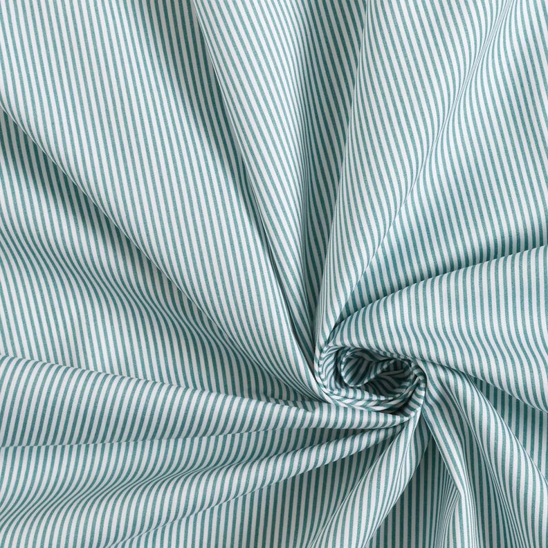 Cotton Poplin Mini stripes – pearl grey/white,  image number 3