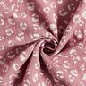 Double Gauze/Muslin large leopard pattern – dark dusky pink/white,  thumbnail number 3