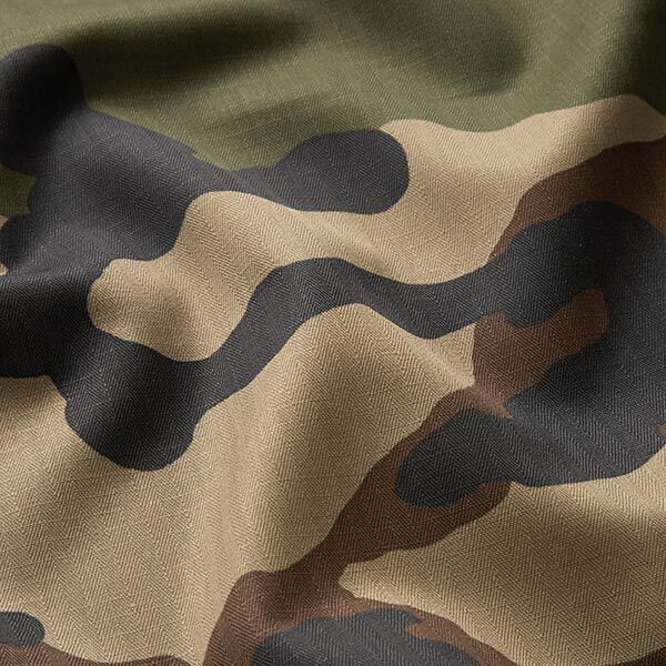 camouflage trouser fabric – khaki,  image number 2