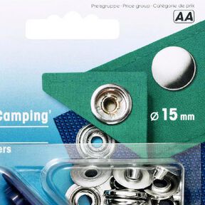Sport & Camping Press Fasteners [Ø 15mm] - silver metallic| Prym, 
