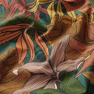 Decor Fabric Half Panama jungle – dark green, 