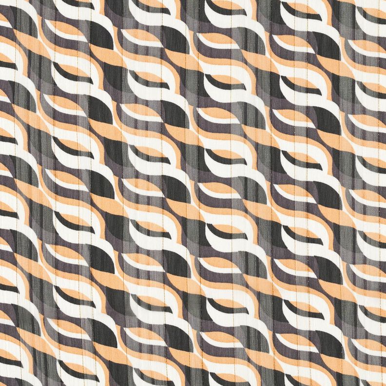Chiffon Waves and burnout stripes with Glitter – beige/white, image number 1