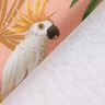 Decorative fabric, half Panama parrots, recycled – coral,  thumbnail number 4