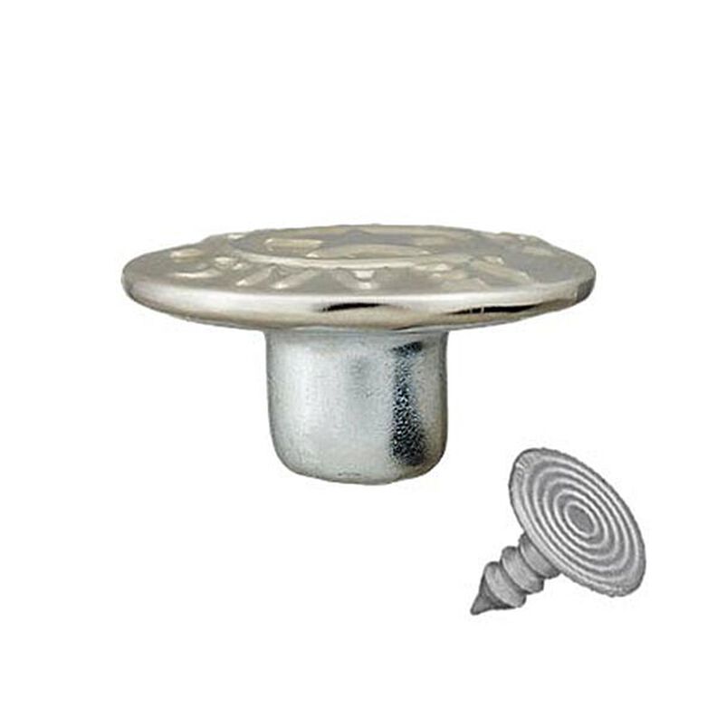 Patent Jeans Button Star – silver metallic,  image number 2