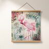 Tapestry Decor Fabric Panel Flamingo – beige/pink,  thumbnail number 6