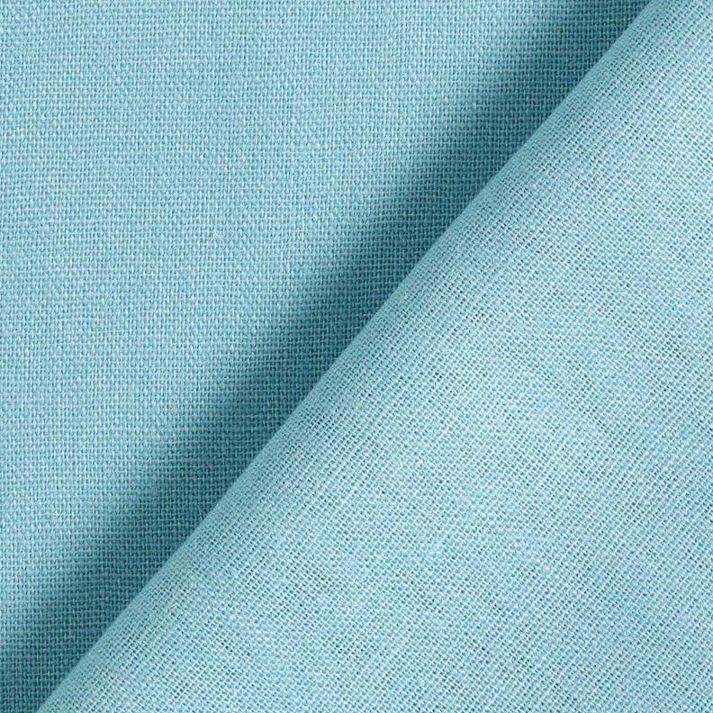 pure heavy linen Plain – light blue,  image number 3