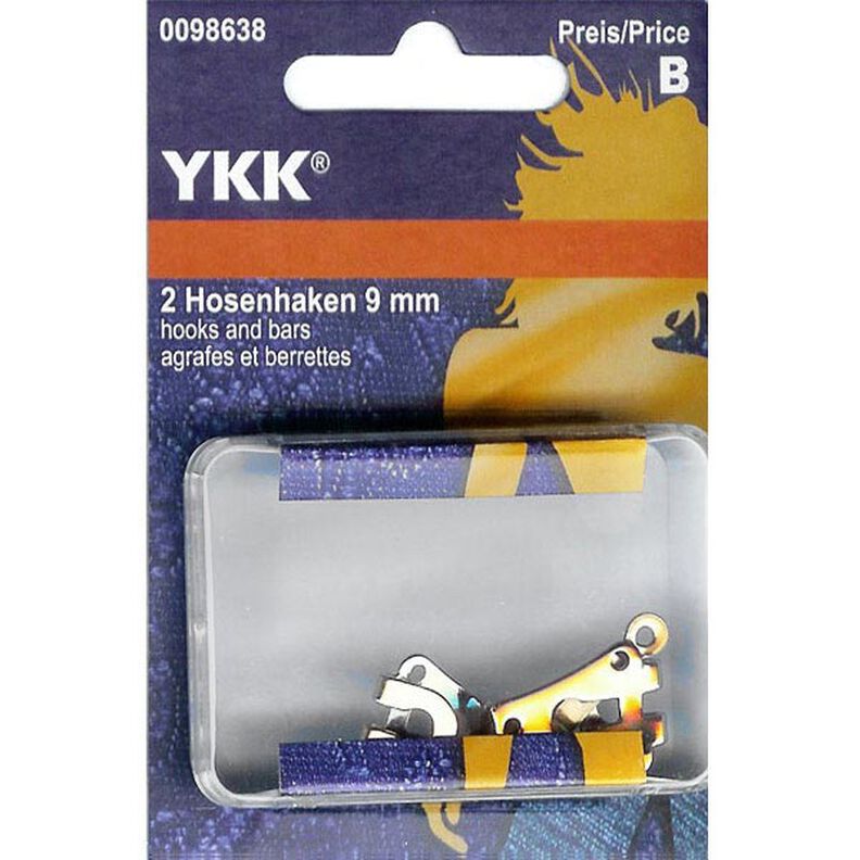 Hooks for trousers 1 – silver | YKK,  image number 1