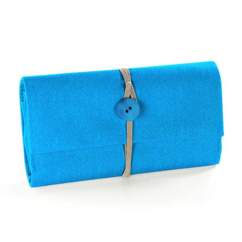 Felt 90 cm / 3 mm thick – blue,  image number 4