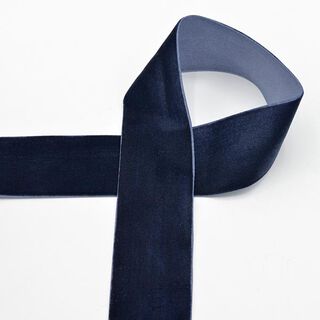 Velvet ribbon [36 mm] – navy blue, 