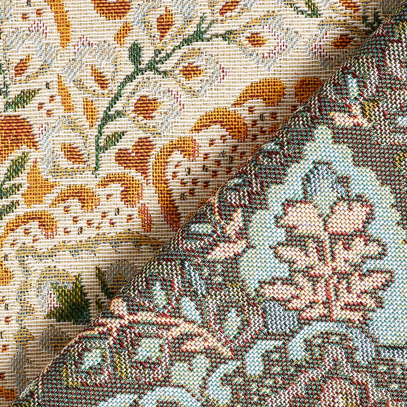 Decorative Panel Tapestry Fabric large mandala – mustard/light beige,  image number 4