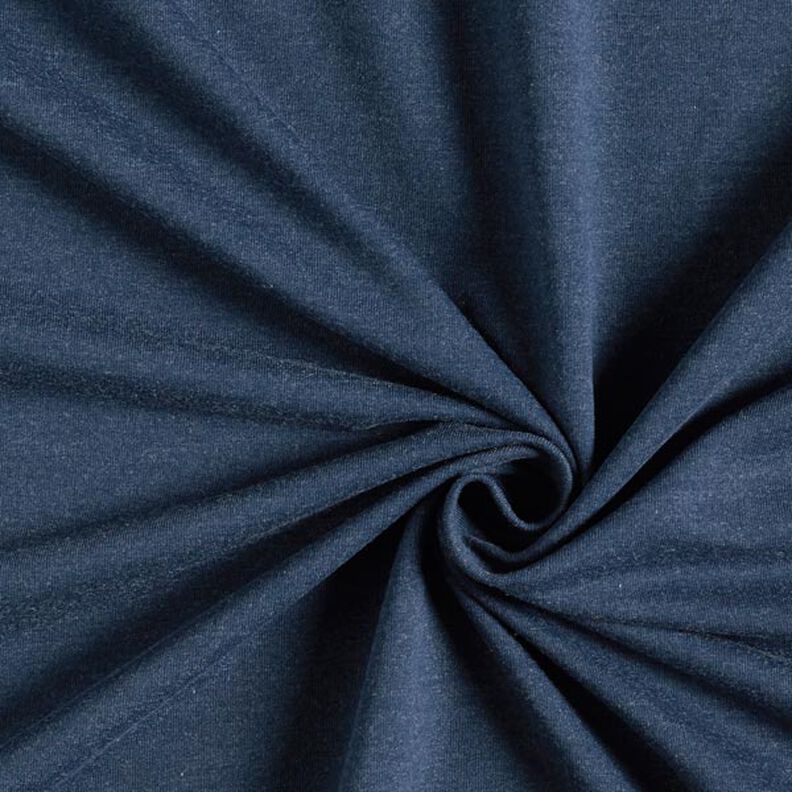 Fine Mottled French Terry – navy blue/grey, image number 1