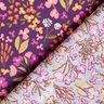 Cotton Cretonne Meadow flowers – aubergine/pink,  thumbnail number 4