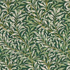 Decor Fabric Half Panama tangled branches – natural/dark green, 