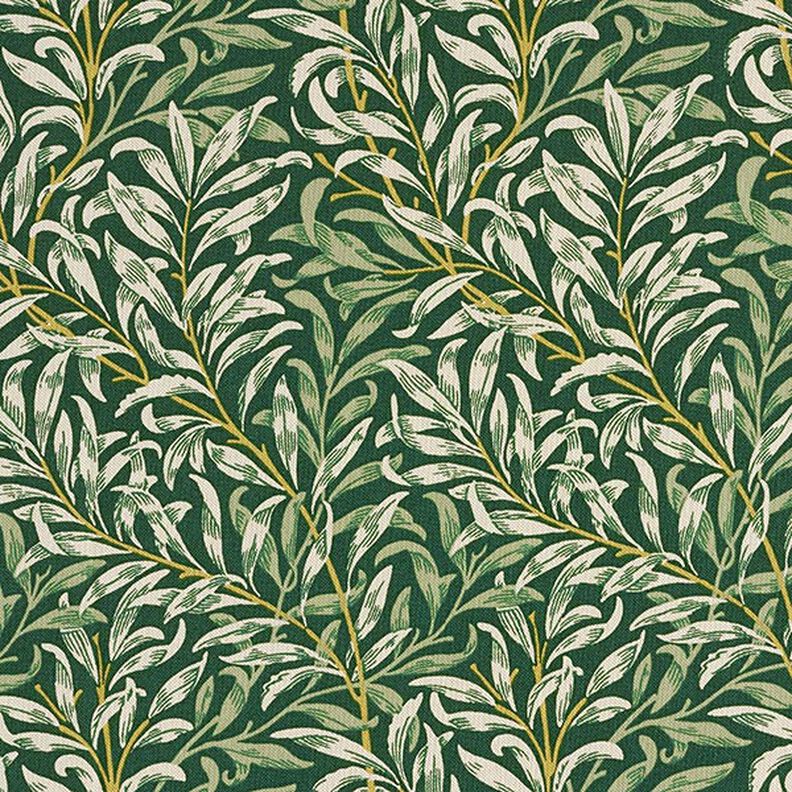 Decor Fabric Half Panama tangled branches – natural/dark green,  image number 1