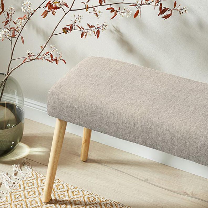 Fine melange upholstery fabric – dark beige,  image number 6
