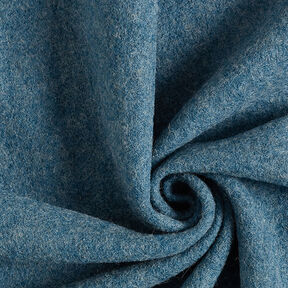 Fulled woollen loden Mottled – light petrol, 