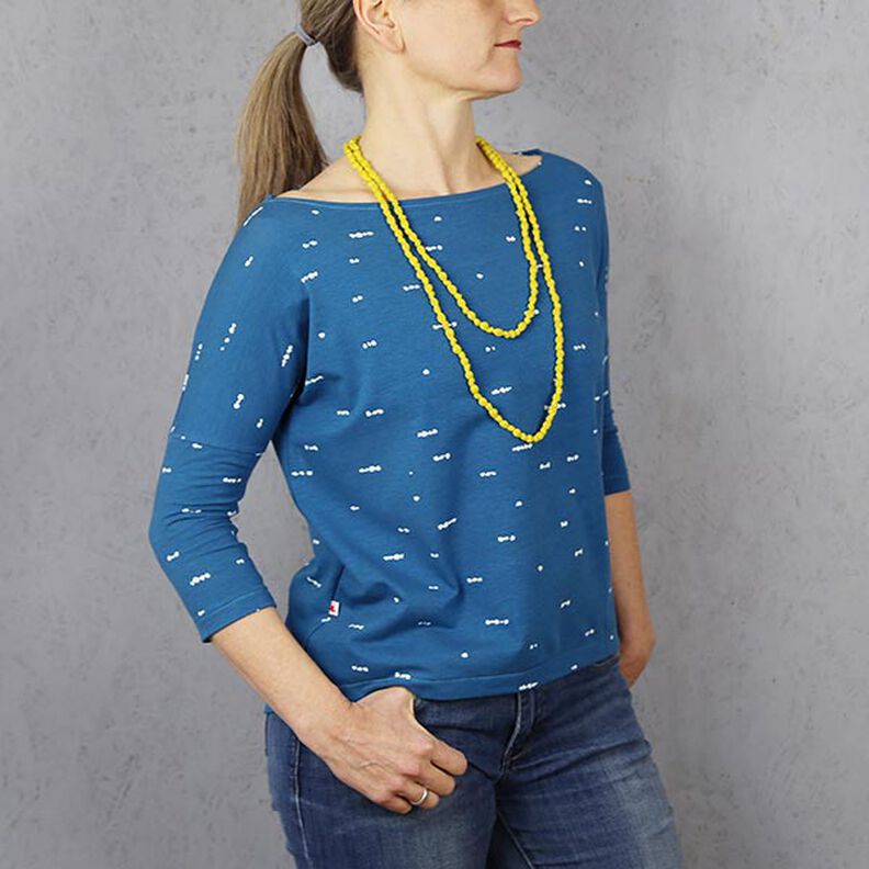 FRAU KARLA - summer top with 3/4-length sleeves, Studio Schnittreif | XS - XXL,  image number 5