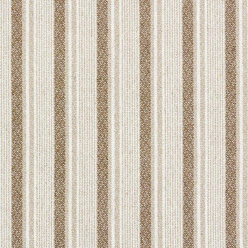 Linen-viscose blend pixelated stripes – beige/brown,  image number 1
