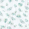 GOTS Double Gauze/Muslin Jungle Leaves | by Poppy – white/pale mint,  thumbnail number 2