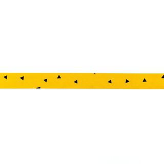 Bias binding Triangles [20 mm] – mustard/black, 