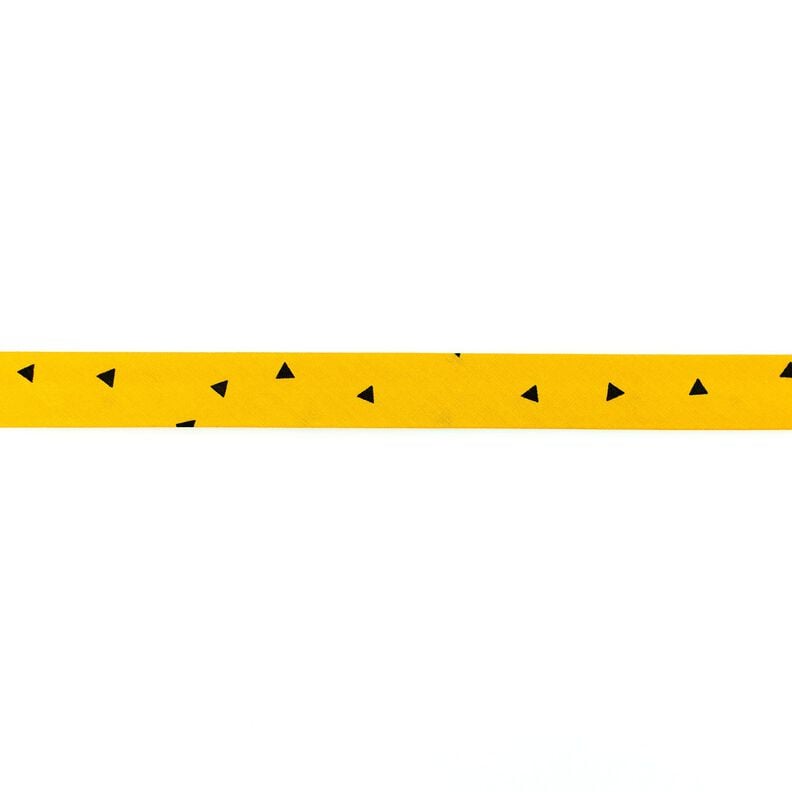 Bias binding Triangles [20 mm] – mustard/black,  image number 1
