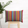Outdoor Deckchair fabric Longitudinal stripes 45 cm – raspberry/aqua blue,  thumbnail number 7