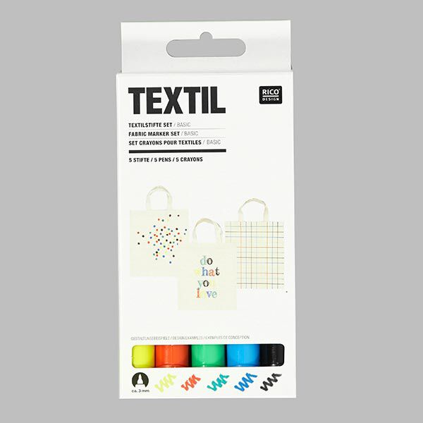 ‘Basic’ Textile Pen Set | RICO DESIGN,  image number 1