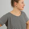 FRAU BILLE - casual knotted top with turn-up sleeves, Studio Schnittreif  | XS -  L,  thumbnail number 4