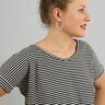 FRAU BILLE - casual knotted top with turn-up sleeves, Studio Schnittreif | XS - L,  thumbnail number 4