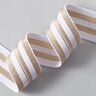 Striped Elastic [40 mm] – white/gold,  thumbnail number 2