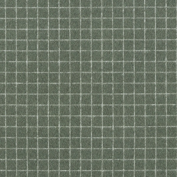 Jacquard knit brushed grid check – reed,  image number 1