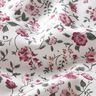 Delicate roses cotton poplin – white/hollyhock,  thumbnail number 2