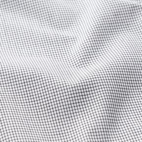 Shirt fabric fine grid check – black/white, 