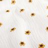 Double Gauze/Muslin Sunflowers – ivory/antique gold,  thumbnail number 2