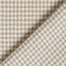 Coat Fabric Wool Blend Glitter houndstooth – mocca/offwhite,  thumbnail number 4