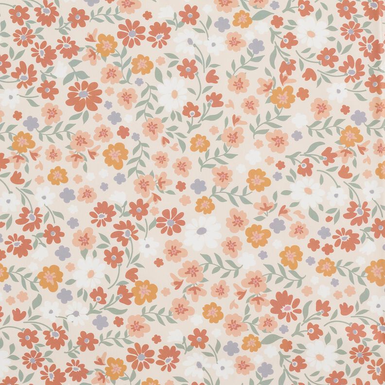Raincoat Fabric flower meadow Digital Print – rosé,  image number 1