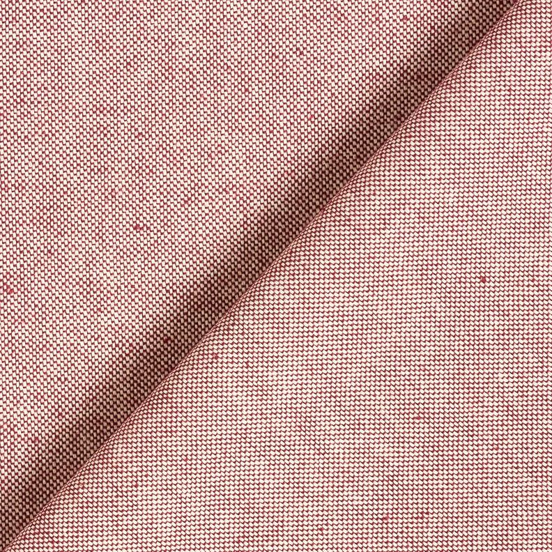 Decor Fabric Half Panama Two-tone – carmine/natural,  image number 3