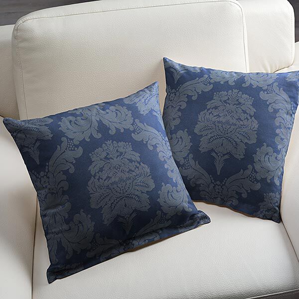 Decor Fabric Jacquard Damasco 280 cm – royal blue,  image number 5