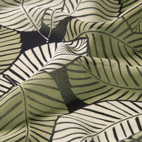 Chiffon palm leaves – black/cashew, 