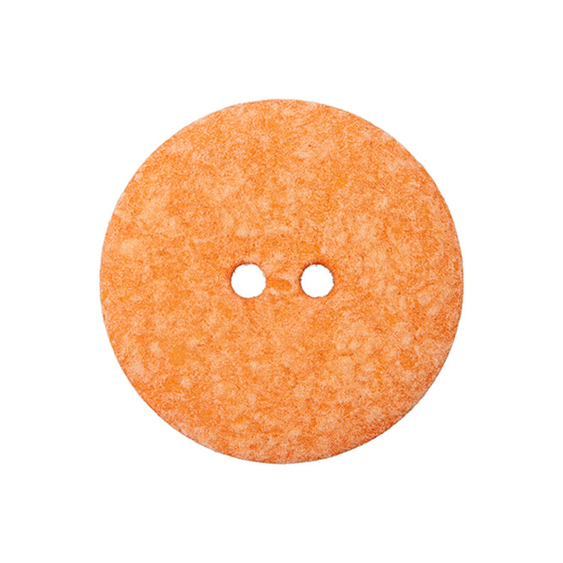 Polyester Button 2-Hole  – orange,  image number 1