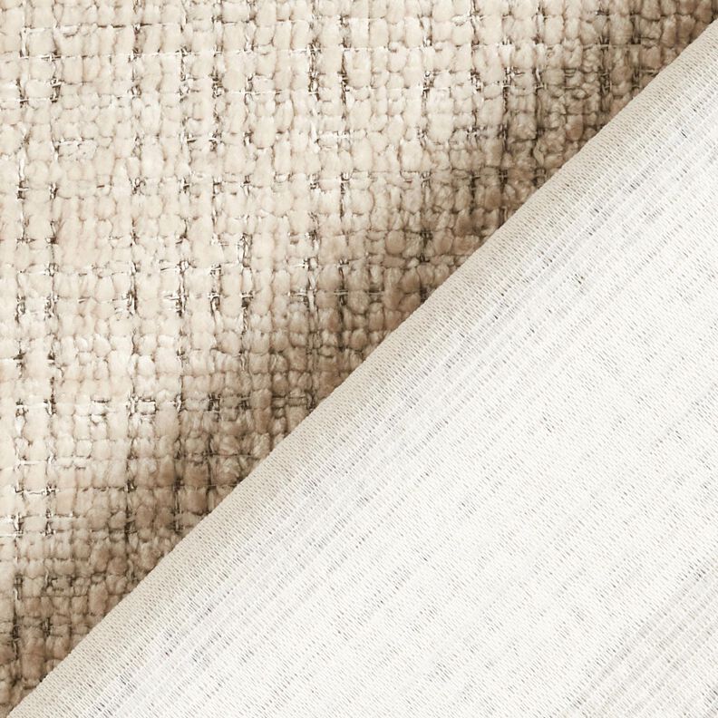 Upholstery Fabric Chenille Plain – light taupe,  image number 3