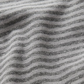 Ribbing Striped tubular fabric – silver/dark grey, 