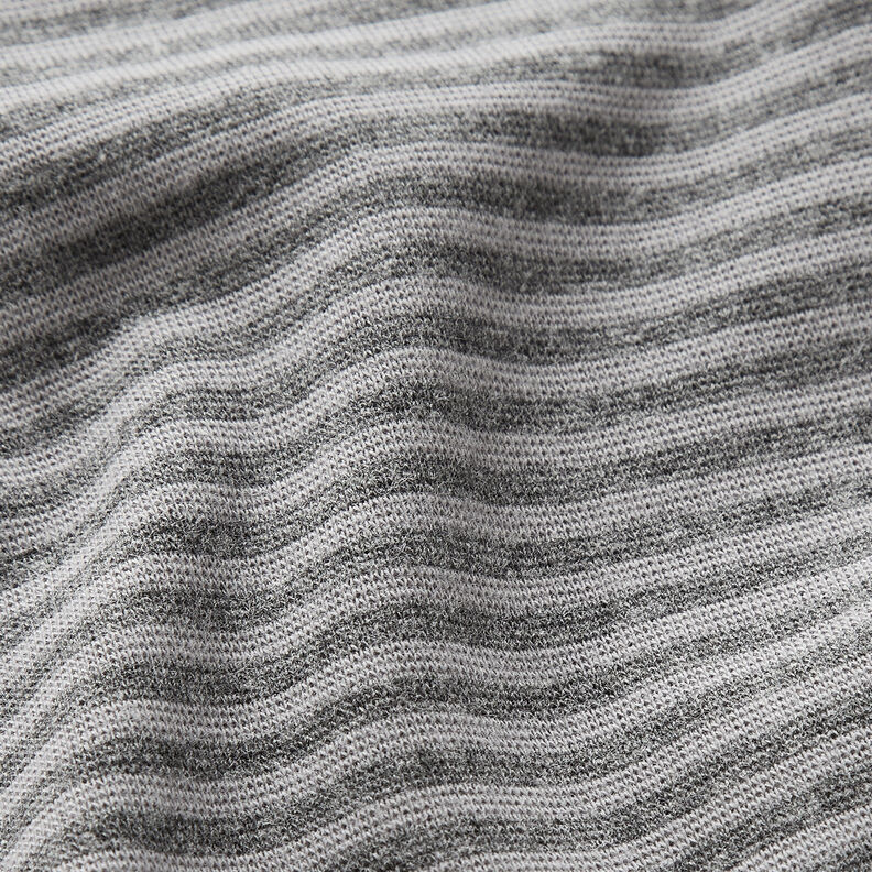 Ribbing Striped tubular fabric – silver/dark grey,  image number 2