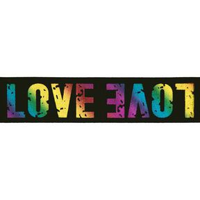 LOVE Elastic [ Width: 40 mm ] – black/white, 